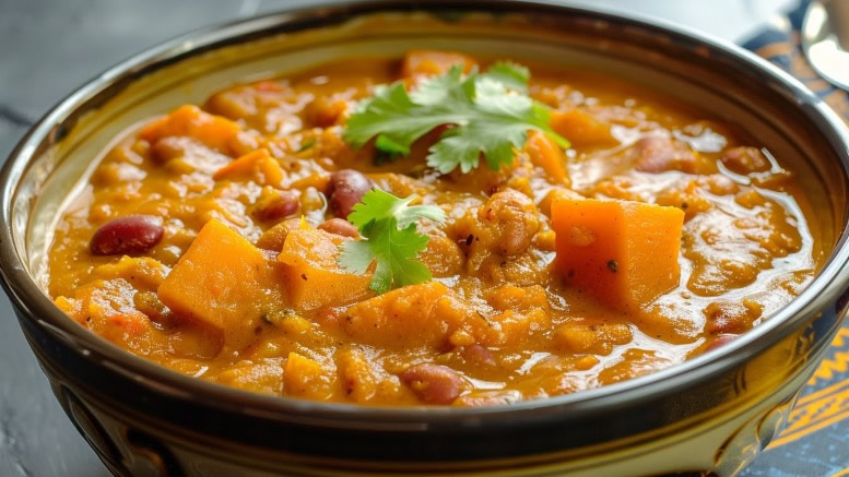 bean and pumpkin curry