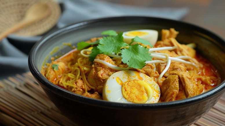 Chicken curry mee