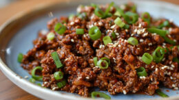 Korean gochujang minced beef