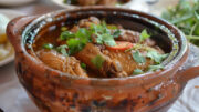 Laos chicken in clay pot