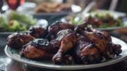 Singaporean smoked spicy chicken