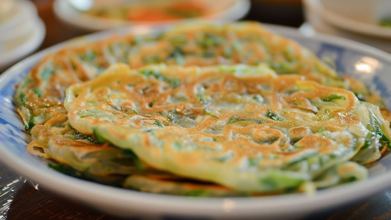 Taiwanese spring onion pancakes