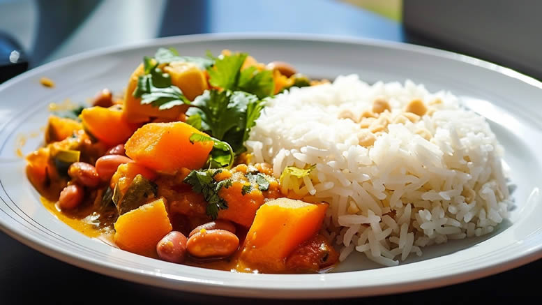 thai bean and pumpkin curry
